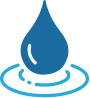 Blue drop of water icon