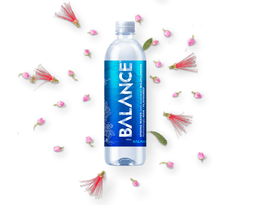 balance bottle of water